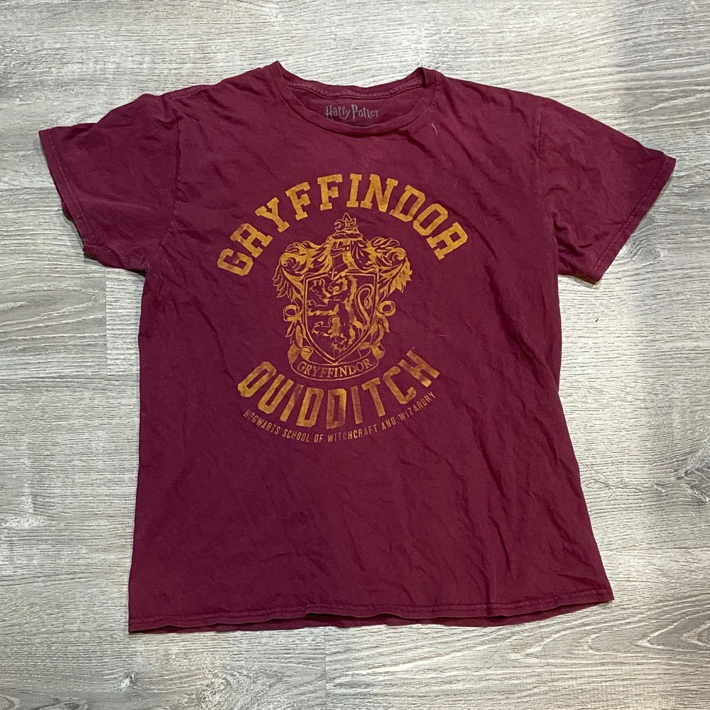 Warner Bros. Gryffindor Quidditch Tee - Maroon and Gold